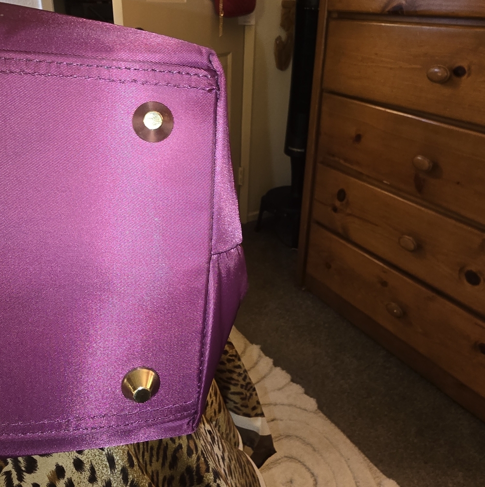 🎉 NWOT Purple / Black Women's Large Tote Bag By Samantha Brown - Picture 13 of 13